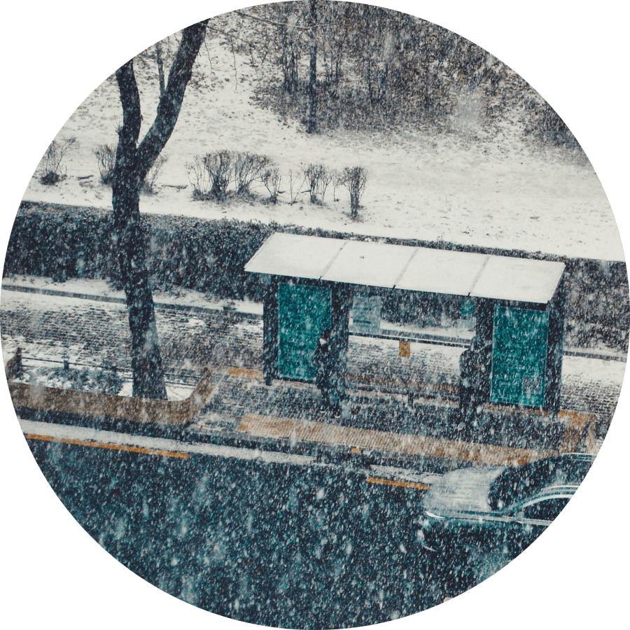 韓ドラ「あなたが眠っている間に」のバス停のイメージ